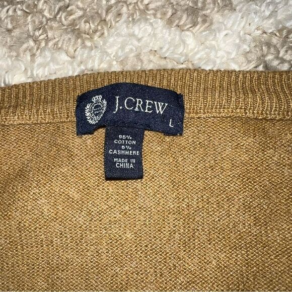 J Crew mustard color sweater size L - Picture 3 of 6